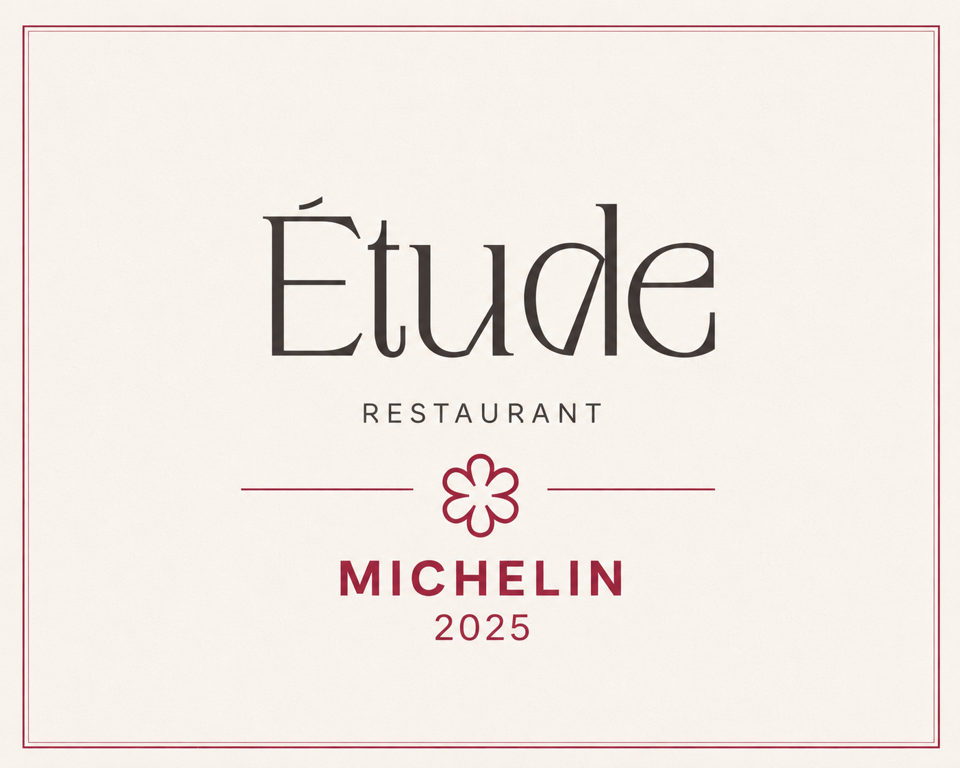 Restaurant Etude Michelin